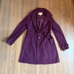 Banana Republic - Plum Belted Trench Coat - New without Tags - Size Medium